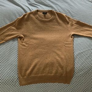 J Crew Mens Camel color 100% cashmere sweater XS